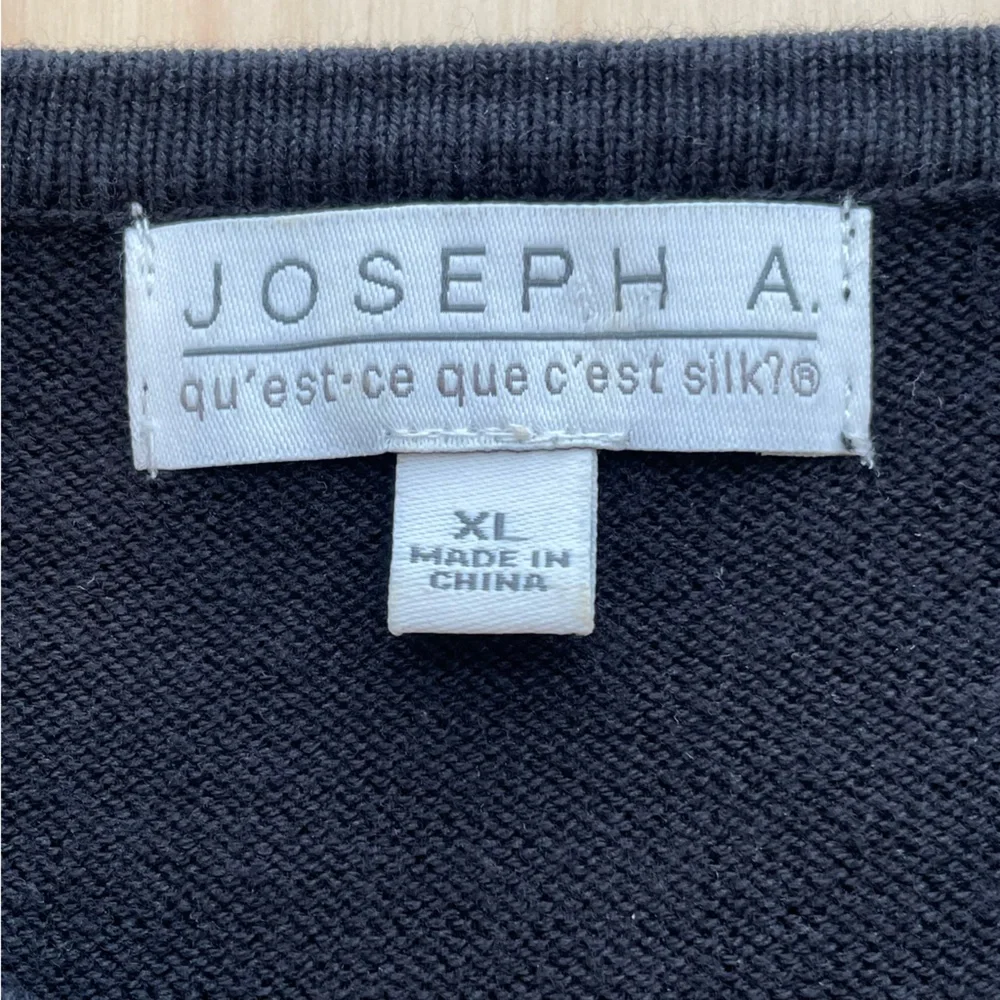 Joseph A. Bohemian Blouse Size XL Black Beautiful Embroidery Beaded 3/4 Sleeve - Picture 6 of 11